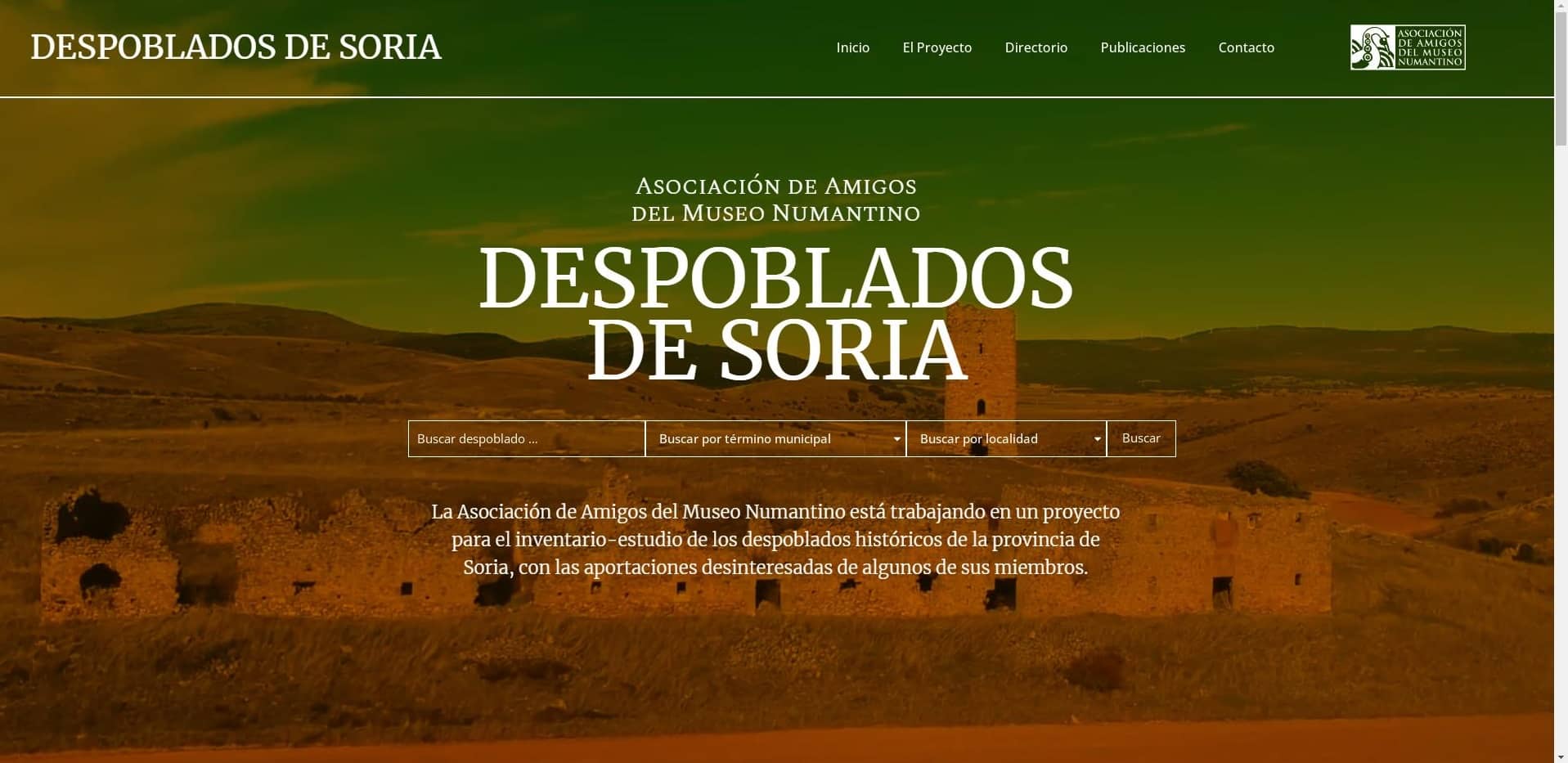 Presentación de la web sobre “Despoblados de Soria”